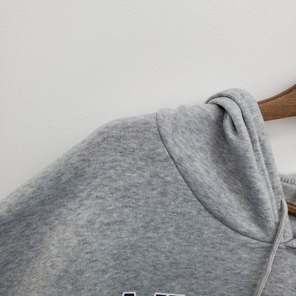 Womens XL Hoodie Sweatshirt Miami City Graphic Pullover Gray Kangaroo Pocket - Picture 8 of 14